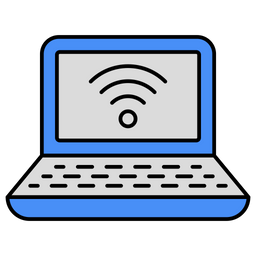 Connected Laptop  Icon