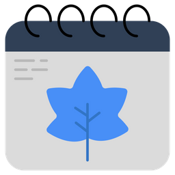 Calendário de outono  Ícone