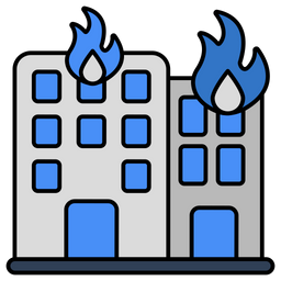 Building on Fire  Icon