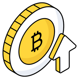 Bitcoin Value Increase  Icon