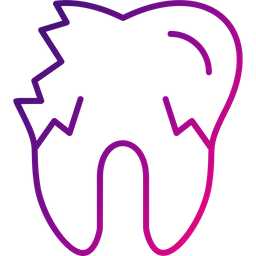 Broken tooth  Icon