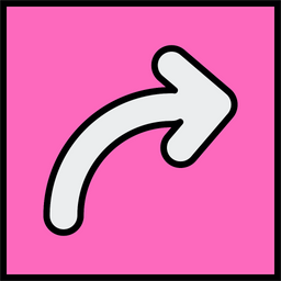 Curve Arrow  Icon