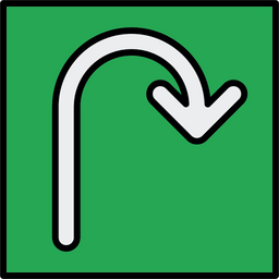 Curve Arrow  Icon