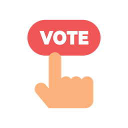 Online voting button  Icon