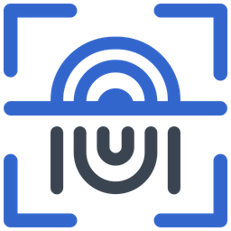 Digitalização de impressões digitais  Ícone