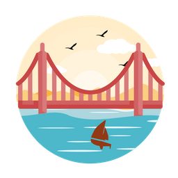 Golden gate bridge  Icon