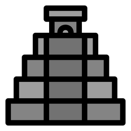 Pirâmide asteca  Ícone