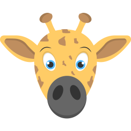 Bébé girafe  Icône