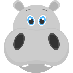 Bébé hippopotame  Icône