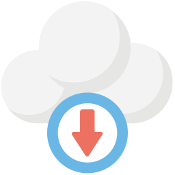 Cloud-Download  Symbol