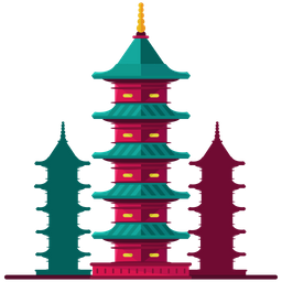 Japanese Buildings  Icon