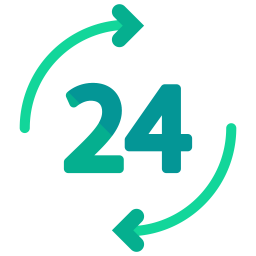 24 Stunden Service  Symbol