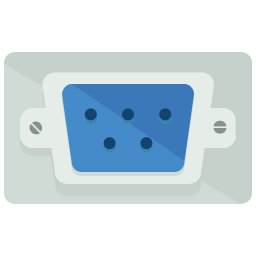 Computer screen plug  Icon