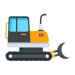 Bulldozer Vehicle  Icon