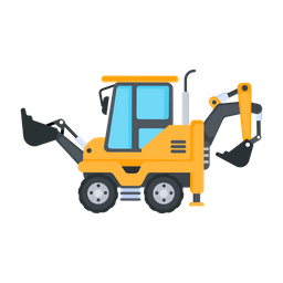 Backhoe Tractor  Icon