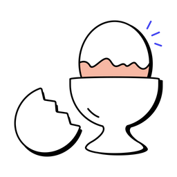 Ovo quebrado  Ícone