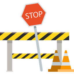 Construction Barrier  Icon