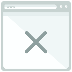 Cancelar página web  Icono