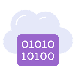 Binary cloud  Icon