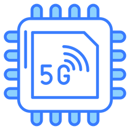 5G Chip  Icon