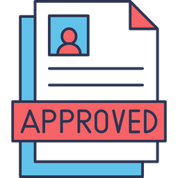 Approve document  Icon