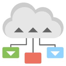 Cloud-Datenfreigabe  Symbol