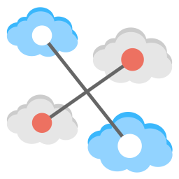 Conexiones en la nube  Icono