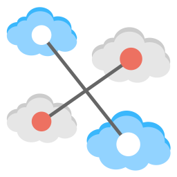 Conexões na nuvem  Ícone