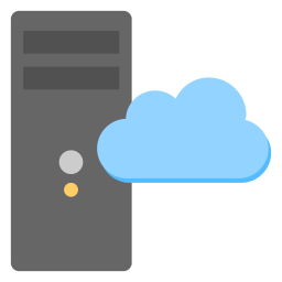 Serveur basé sur le cloud  Icône