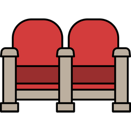 영화관 의자  아이콘