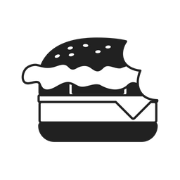 Cheeseburger with bite  Icon