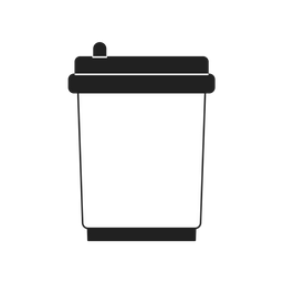 Disposable to-go coffee cup  Icon