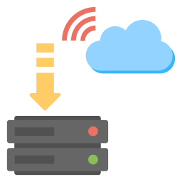 Cloud Based Web Hosting  Icon