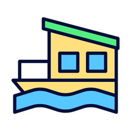 Hausboot  Symbol