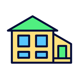 Split-Level-Haus  Symbol