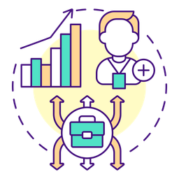 Generate employment  Icon