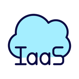 Cloudbasiertes IaaS  Symbol