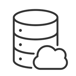 Cloud-Datenbank  Symbol