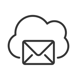 Cloudbasierte E-Mail  Symbol