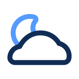 Cloudy night  Icon