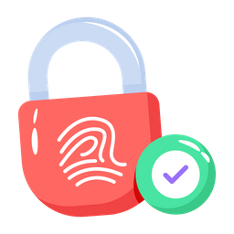 Biometric Padlock  Icon