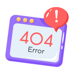 404 Error  Icon