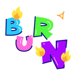 Burn Word  Icon