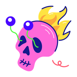 Burning Skull  Icon