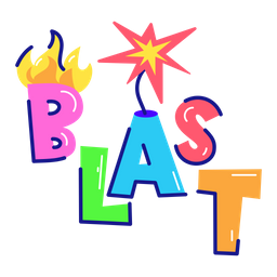 Blast Word  Icon