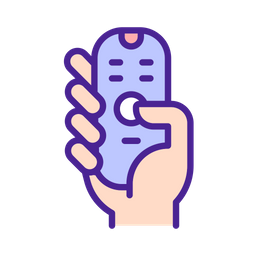 Hand with remote control  Icon