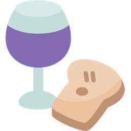 Bread Wine Sacrament Icon