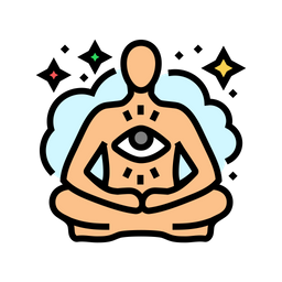 Focused Meditation Yoga Icon