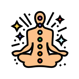 Spiritual Meditation Yoga Icon