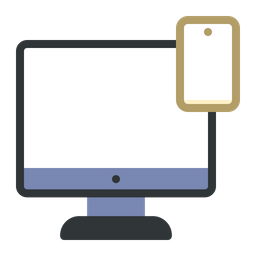 Computador móvel responsivo  Ícone